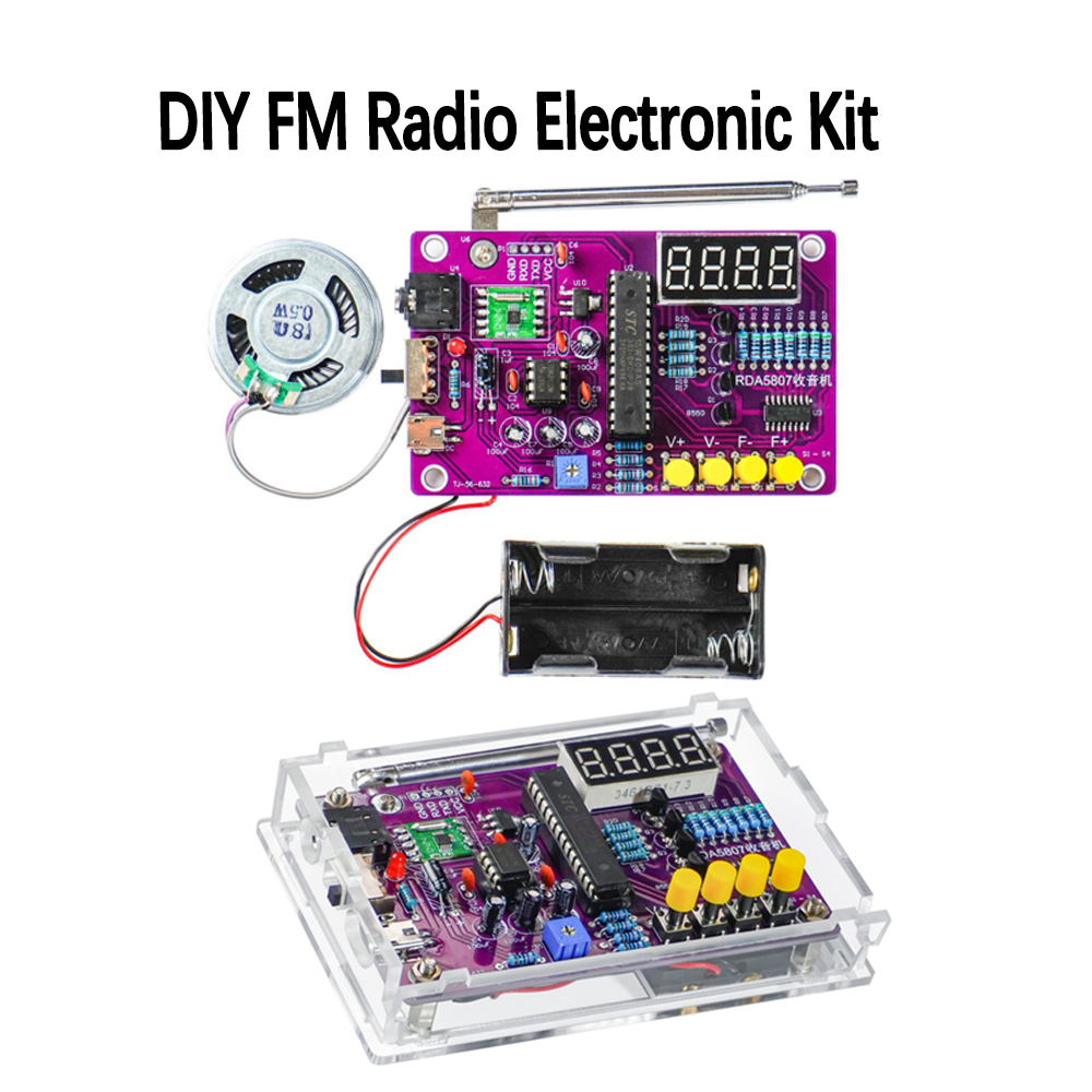 DIY FM ラジオ電子キット 87-108MHz 調整可能 - Diy Electronics Project Kit のレビューと価格