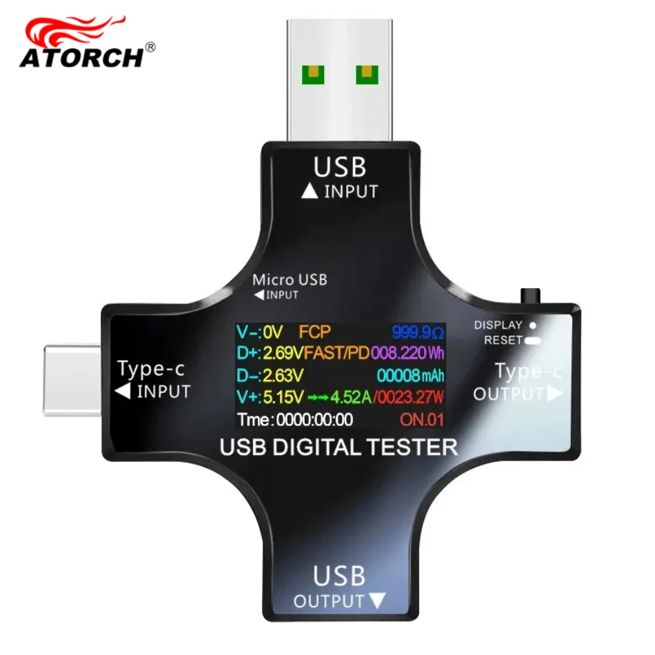 USB テスター DC Type-C PD デジタル電圧計ア - Logic Analyzer Usb のレビューと価格