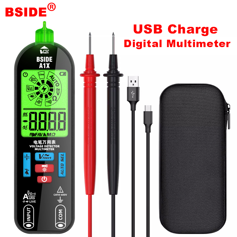 BSIDE A1X USB 充電スマートデジタルマルチメータ - Logic Analyzer Usb のレビューと価格